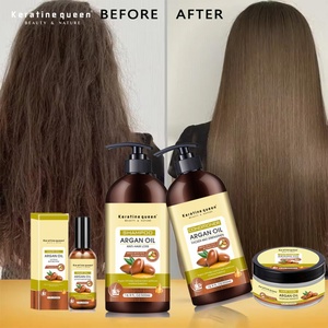 Private Label Moisturizing Keratin Biotin Shea Butter <b>Shampoo</b> and Conditioner Set with Argan & Rosemary Oil for Fast Hair - Product Image 4