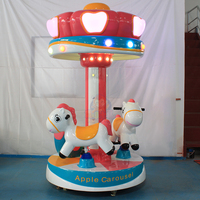 Parc d'attractions à jetons pour enfants Carrousel Horse Swing Ride Amusement Garantie 1 an