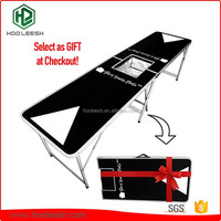 Table de bière pong pliable sur mesure, robuste, 8 pieds, portable, pliable, pour hayon de voiture