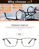 Vente en gros de montures de lecture carrées de luxe en titane pour hommes avec logo personnalisé lunettes optiques au meilleur prix