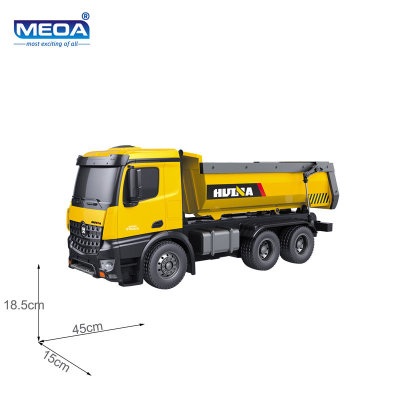 HUINA TOYS 1573 1/14 Alloy RC Dump Truck - 10CH Remote Control