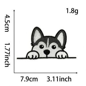 แพทช์ปักลายสุนัขน่ารักหลากหลายแบบสำหรับเด็ก รีดติดได้ - Product Image 3