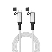 Kabel pengisi daya ponsel, 1M nilon kepang kabel USB tipe-c kualitas tinggi 3A 60W untuk ponsel