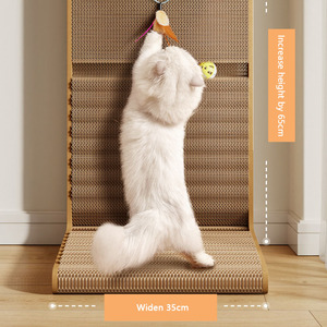 Bán buôn mèo cào bảng dọc mèo đồ chơi móng tay mài các tông sóng Vật liệu môi trường L hình mèo cào - Product Image 4