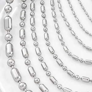 1.5Mm <span class=keywords><strong>2.0Mm</strong></span> 2.4Mm 3.2Mm Không Thấm Nước Không Thấm Nước Thép Không Gỉ Bóng Bead <span class=keywords><strong>Chain</strong></span> Cho Vòng Cổ Đồ Trang Sức - Product Image 2