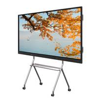 Monitor Táctil LED LCD de 86 Pulgadas, Android, WIFI, USB, RJ45, 4K, 50 Puntos Táctiles, Opcional con Cámara y Micrófono para PC, Todo en Uno para Educación