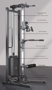 <span class=keywords><strong>Appareil</strong></span> d'entraînement <span class=keywords><strong>de</strong></span> force professionnel Powerfit Steel multifonctionnel <span class=keywords><strong>pour</strong></span> traction latérale et exercices à câble, capacité <span class=keywords><strong>de</strong></span> charge <span class=keywords><strong>de</strong></span> 300 kg - Product Image 2
