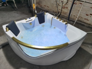 Baignoire Balnéo Autoportante en Acrylique Moderne et Économique pour Salle de Bain, avec Chauffage Thermostatique - Product Image 5