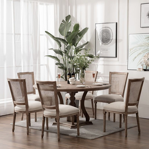 <span class=keywords><strong>Chaise</strong></span> de salle à manger vintage française en <span class=keywords><strong>bois</strong></span> massif américain, style <span class=keywords><strong>antique</strong></span> romain, pour la maison, la salle à manger, la villa, le studio ou les mariages - Product Image 4