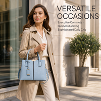 Sac à main léger en cuir PU pour femmes, 460 grammes, sac fourre-tout carré avec 16 couleurs pour la distribution en gros multi-marchés
