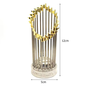 Trofeo de Metal Personalizado del Campeonato de la Liga de Béisbol MLB para Celebración de Juegos, Honor y Conmemoración con Nombre de Equipo Personalizable - Product Image 4