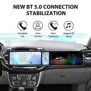 Foforfor 12,3-Zoll Doppelbildschirm für Jeep <span class=keywords><strong>Compass</strong></span> 2017-2021 Kabelloses Carplay Android 15 Auto-Radio Stereo GPS-Navigation DSP 4G 360 OEM - Product Image 4