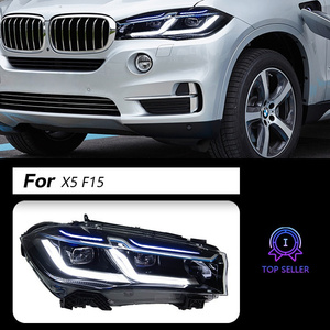 Adatto per BMW X5 14-18 Gruppo Fari Anteriori F15 Modificato con Lente LED, Luci Diurne e Indicatori di Direzione - Product Image 6