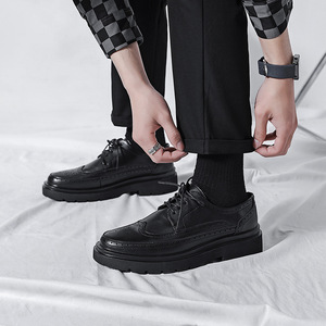 Zapatos de Cuero Casuales de Negocios con Cordones para Hombre, Primavera 2026, Suela Suave y Cuero Suave Transpirable, Combinan con Todo - Product Image 2