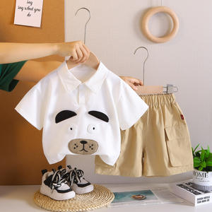 OEM ODM Vêtements pour garçons en bas âge, fabricant <span class=keywords><strong>de</strong></span> ensembles short et t-<span class=keywords><strong>shirt</strong></span>, fabricant d'ensembles décontractés pour enfants, ensembles deux pièces personnalisés pour enfants - Product Image 4