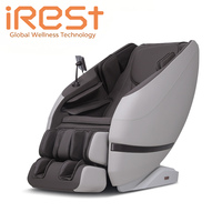 Fauteuil de massage complet IRest 3D Shiatsu AI intelligent avec rail SL, inclinable zéro gravité, rouleaux chauffants pour les pieds, contrôleur tablette, CE RoHS