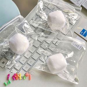 ของเล่นบีบก้อนเต้าหู้ขนปุยสีขาวเหมือนหิมะ รุ่นใหม่ - ของขวัญบรรเทาความเครียดเนื้อนุ่มเด้งดึ๋งสำหรับเด็กและผู้ใหญ่ พร้อมบรรยากาศเย็นสบาย มินิคิวบ์สควิชชี่ - Product Image 6