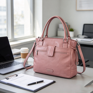 Bolso de Mano de Piel Sintética Suave con Múltiples Bolsillos, Correa de Hombro Desmontable, Gran Capacidad, para el Trabajo Diario y Viajes - Product Image 2