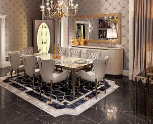 <span class=keywords><strong>Silla</strong></span> de comedor <span class=keywords><strong>romana</strong></span> de lujo, diseño moderno, patas traseras de Metal, sillas de comedor de cuero de microfibra de terciopelo con mechones, venta al por mayor - Product Image 3