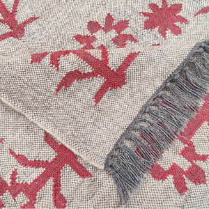 Ấn Độ làng Artisan-Made 4x6 feet diện tích lớn hình chữ nhật THẢM LEN độc đáo đay kilim mô hình hình học handmade làng phong cách - Product Image 4