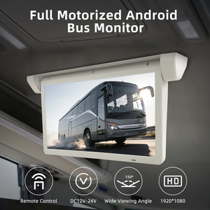 Monitor de Techo Abatible Motorizado de 21.5 Pulgadas DC24V HD IPS para Autobús, con Entrada AV y VGA Opcional, Android, para Autocares - Product Image 1