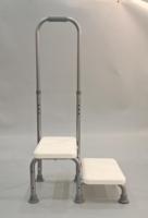 Medizinischer Doppel-Tritthocker mit Handlauf für Hochbetten, Bettseitiger Treppenhocker für Senioren, 2-Stufen-Hocker für Küche, Auto, Badewanne