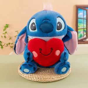 Peluches Stitch Cœur Rouge en Gros – Cadeaux d'Anniversaire et de Saint-Valentin – Meilleures Peluches Personnages de Dessins Animés Stitch pour Enfants Filles - Product Image 1
