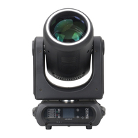 Projecteur à tête mobile 200W avec bande lumineuse, fonction de mise au point et écran LCD - Éclairage de scène professionnel pour événements en club