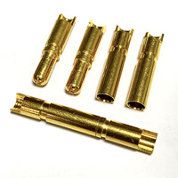 Vente en gros à prix réduit de bornes de batterie RC d'aviation de haute qualité plaquées or, adaptateur de fiche banane 3,5 mm mâle-femelle