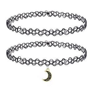 DIVINA VITAE Collier ras du <span class=keywords><strong>cou</strong></span> en cuivre noir 2 pièces, style sportif, pour femmes et adolescentes - Cadeau de fête - Product Image 4