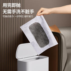 Paño electrostático para mopa, microfibra rectangular con gancho y bucle, mopa plana para limpieza de pisos, toallitas húmedas desechables - Product Image 3