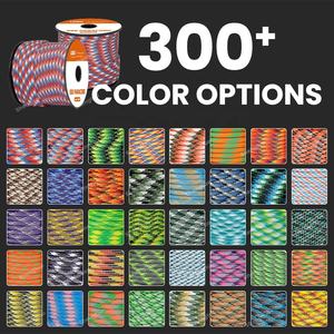 공장 직판 대량 서바이벌 파라코드 2mm 3mm 4mm 5mm 나일론 폴리에스터 위장 파라코드 로프 낙하산 코드 550 750 Lbs - Product Image 4
