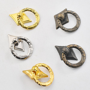 European Style Ring Drawer Handle Zinc Alloy Single Hole <b>Cabinet</b> Pull Handle Durable Plating Finish - Product Image 2