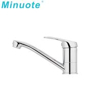 Robinet de cuisine moderne en laiton, monocommande, à poser sur comptoir, avec douchette extractible, design unique et économie d'eau