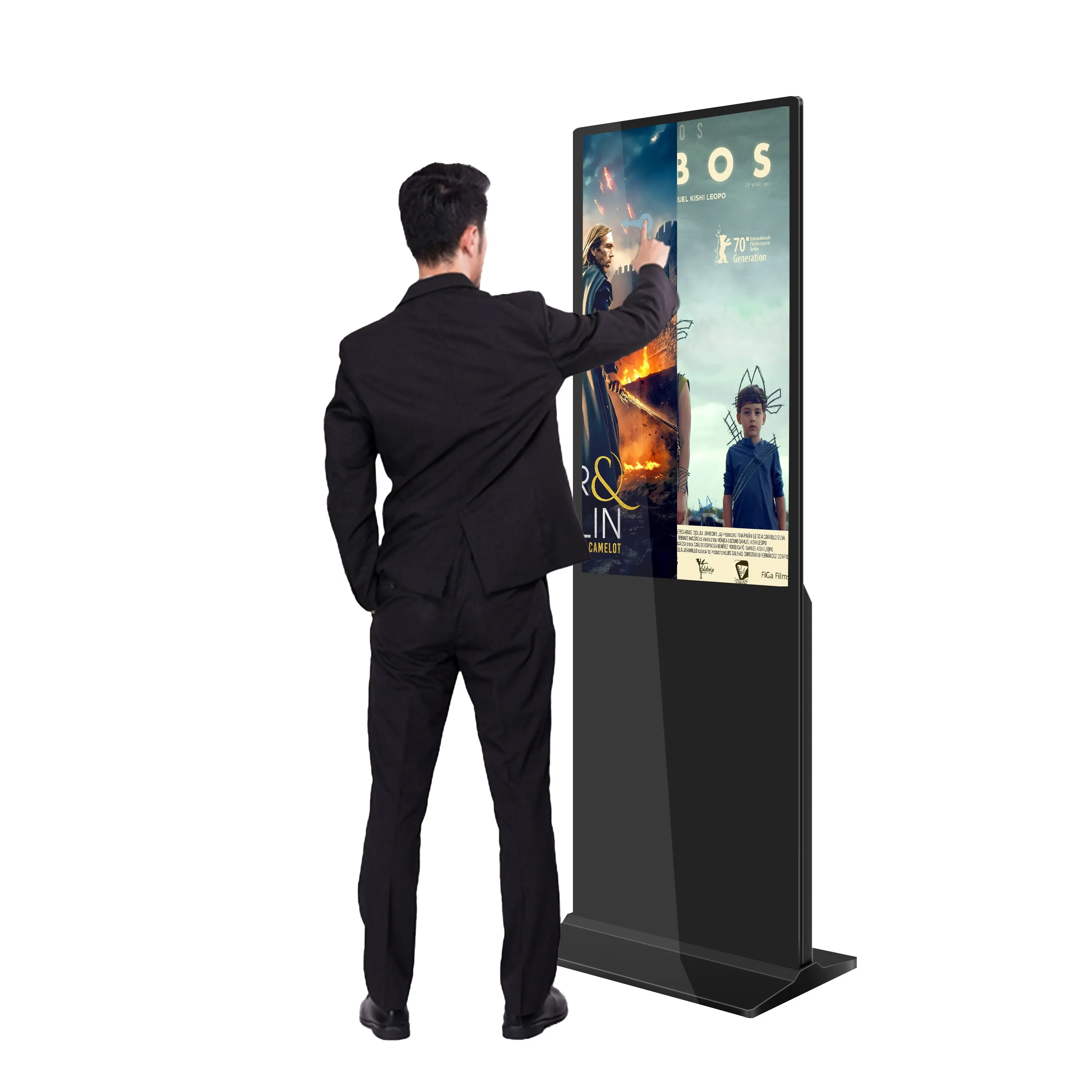 Bảng Hiệu Kỹ Thuật Số Trong Nhà Bán Chạy Kiosk Totem Màn Hình Cảm Ứng Màn Hình Cảm Ứng Đứng Rộng 43 Inch