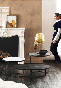 Marmorplatte Metall beine Nordic Design Round Nesting <span class=keywords><strong>Center</strong></span> Tisch Couch tische - Product Image 2