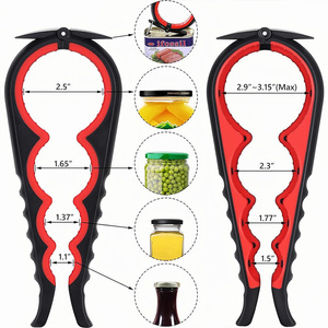 Mới Nâng Cấp Đa Chức Năng Non-Slip Silicone Của Nhãn Hiệu Có Thể Mở Kẹp Nhà Bếp Corkscrew Nắp Remover Có Thể Điều Chỉnh Chai Jar Mở - Product Image 5