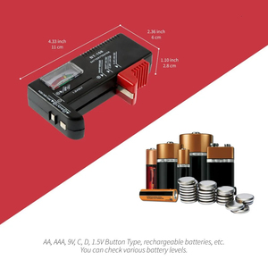Testeur de batterie numérique universel BT168, vérificateur de tension pour piles AA AAA 9V, testeur de batterie multi-tailles, outils de mesure de tension BT-168 - Product Image 4
