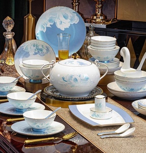 ชุดจานชามเซรามิคหรูหราสำหรับงานแต่งงาน จำนวน 60 ชิ้น - Product Image 6