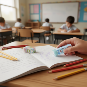 WeiBo Cartoon Click Eraser Rubber For Kids School Use - Product Image 2