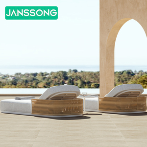 Muebles de Exterior para Piscina, Tumbonas de Aluminio, Muebles de Exterior de Metal, Silla de Playa de Cuerda, Tumbona de Lujo para Patio - Product Image 3