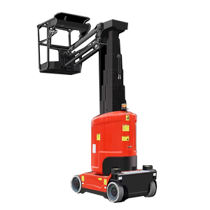 हवाई कार्य खुदरा रेस्तरां होटल उद्योग के लिए 11 मीटर स्व-चालित ऊर्ध्वाधर मस्ट लिफ्टिंग प्लेटफॉर्म जिब इलेक्ट्रिक लिफ्ट - Product Image 1