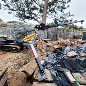 أفضل سعر لرافعة عنكبوتية 3 طن كهربائية وديزل، رافعة صغيرة للبناء بمسار مطاطي 2 طن مع ذراع متحرك وسلة للعمال للبيع - Product Image 1