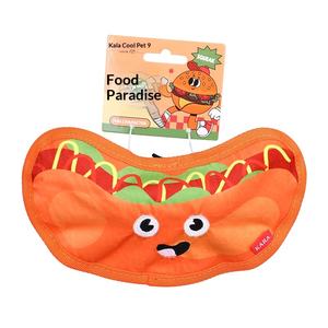 Jouets pour chiens en PVC résistants aux morsures, pour le soulagement des dents, avec simulation sonore, en forme de hamburger et de frites, pour le divertissement transfrontalier, ne se détèchent pas - Product Image 5