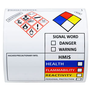 Étiquettes Hybsk SDS OSHA pour données <span class=keywords><strong>de</strong></span> sécurité chimique 4x3 pouces | Autocollants MSDS avec pictogrammes GHS | Autocollants conformes HMIS et aux dangers - Product Image 3