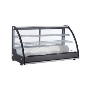 Vitrina <span class=keywords><strong>de</strong></span> <span class=keywords><strong>Vidrio</strong></span> Curvo vertical para repostería, refrigerador, mesa superior, armario para Tartas, congelador - Product Image 5