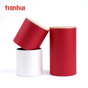 Tianhui Tee Lebensmittel Grade Runde Core Kraft Schwarz Box Verpackung Papier Rohr