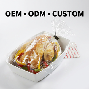 Bolsas para Pollo Asado, Aptas para Microondas, con Refuerzo Lateral, de PET, Resistentes a Altas Temperaturas, para Empacar Pavo Asado, Carne, Sushi y Pizza - Product Image 1