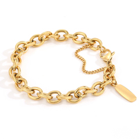 Bracelet EMANCO classique en acier inoxydable, fait main, bijoux tendance, cadeau idéal pour femme, mariage, anniversaire, fête