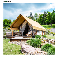 Tente de glamping de luxe à double sommet, imperméable quatre saisons, grande tente en toile pour hôtel-resort, idéale pour projets touristiques